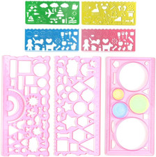 7 Stück Geometrie Lineal