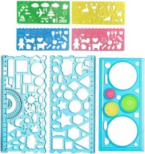 7 Stück Geometrie Lineal