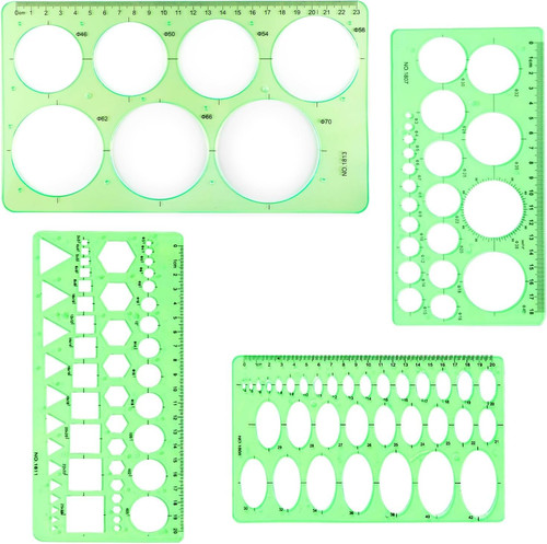 Kreisschablonen set grünes - kreisschablonen-set,,