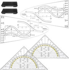 4 Stück Parabelschablone