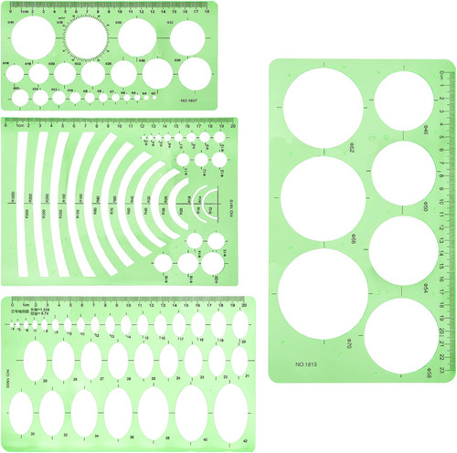 Kreisschablone set ovale - set,