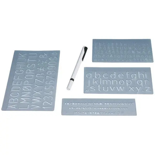 Wedo schriftschablonen set - wedo, schriftschablonen-set