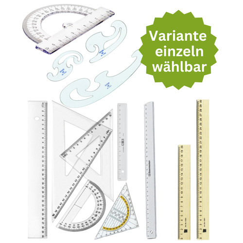 Geometrie lineal geodreieck - lineal,