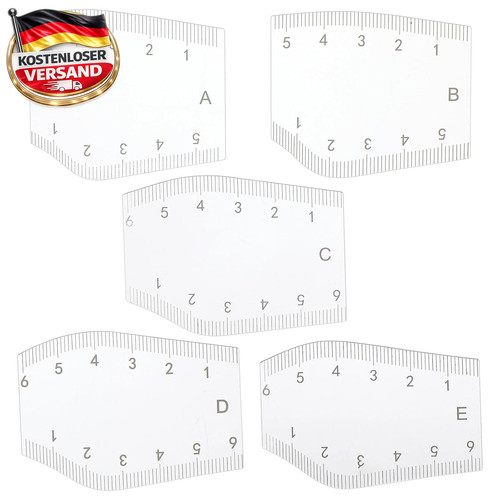 5er set augenbrauen lineal - 5er-set, augenbrauen-lineal